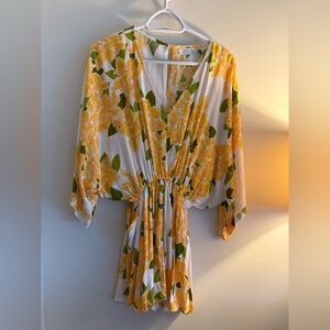 NWT Sherbert Ava Sky Bougainvillia Floral Romper